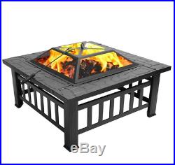 Wood Burning Fire Pit Outdoor Heater Backyard Patio Stove Fireplace Backyard