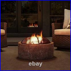 Wood Burning Fire Pit Set Fire Stove Heater for Backyard Patio Garden 26 Wood Burning Fire Pit Set Fire Stove Heater for Backyard Patio Garden 26