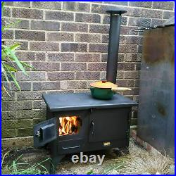 Wood Burning Garden Stove Fireplace with Oven Prity GS