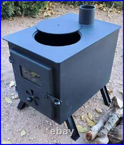 Wood Burning Mini Stove, perfect for small cabins and tiny houses