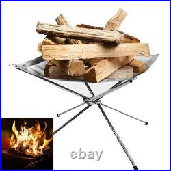 Wood Burning Portable Folding Stove Stainless Steel Home outdoor heating furnace