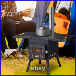 Wood Burning Steel Stove with Chimney for Camping Hiking Picnic Wood Burning Steel Stove with Chimney for Camping Hiking Picnic