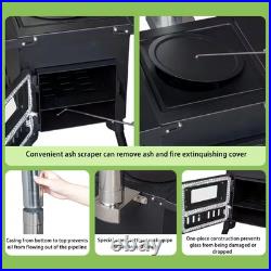 Wood Burning Steel Stove with Chimney for Camping Hiking Picnic