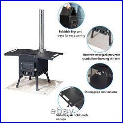 Wood Burning Stove Camping Outdoors Portable Foldable Cooking Grilling