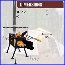 Wood Burning Stove Camping Stove For Tent Portable Tent Wood Stove With Pipe Wood Burning Stove Camping Stove For Tent Portable Tent Wood Stove With Pipe