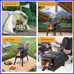 Wood Burning Stove, Camping Wood Stove, Portable Hot Tent Stoves wood