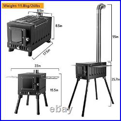 Wood Burning Stove, Camping Wood Stove, Portable Hot Tent Stoves wood