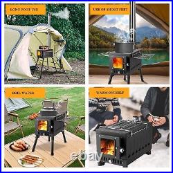 Wood Burning Stove, Camping Wood Stove, Portable Hot Tent Stoves wood burning