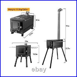 Wood Burning Stove, Camping Wood Stove, Portable Hot Tent Stoves wood burning