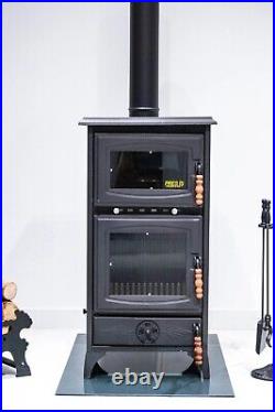 Wood Burning Stove, Cast Iron Stove with Oven, Cooker Stove