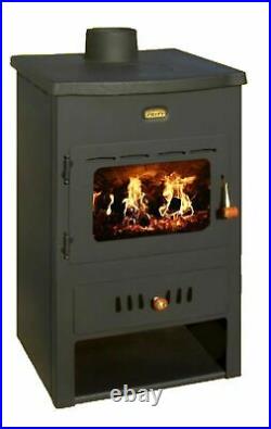 Wood Burning Stove Cast Iron Top Water Jacket Fireplace Back Boiler Prity K1CPW8