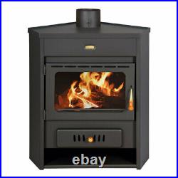 Wood Burning Stove Corner Fireplace for Central Heating Prity AM
