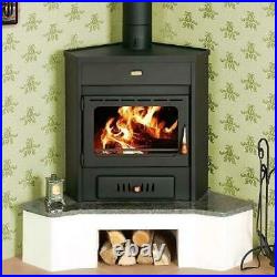 Wood Burning Stove Corner Fireplace for Central Heating Prity AM