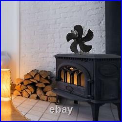 Wood Burning Stove Fireplace Fan Silent Motors Heat Powered Circulates