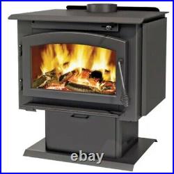 Wood Burning Stove Heater 65,000 BTU 2000 sqft Capacity Blower Ash Pan