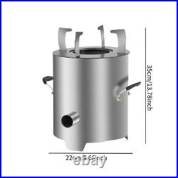 Wood Burning Stove Indoor Cooking Efficient Portable Gasification Furnace