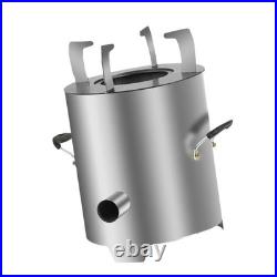 Wood Burning Stove Indoor Cooking Efficient Portable Gasification Furnace