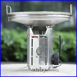 Wood Burning Stove Outdoor Hiking Picnic Furnace Charcoal Cooker Picnic GrillBBQ