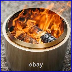 Wood Burning Stove Outdoor Portable Folding Stainless Steel Camping Cooking BBQ