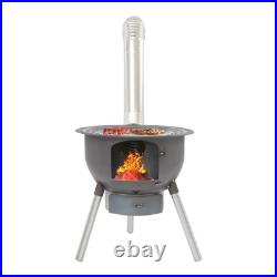 Wood Burning Stove Portable Camping Rocket Stove for Outdoor Cooking Removable
