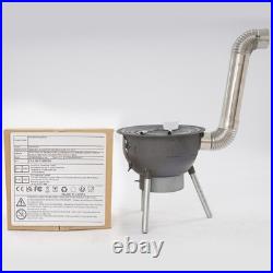 Wood Burning Stove Portable Camping Rocket Stove for Outdoor Cooking Removable