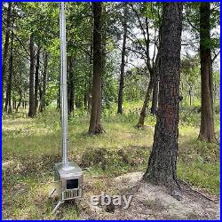 Wood Burning Stove, Portable Camping Stove with Chimney Pipes, Front Window, Wood Burning Stove, Portable Camping Stove with Chimney Pipes, Front Window,