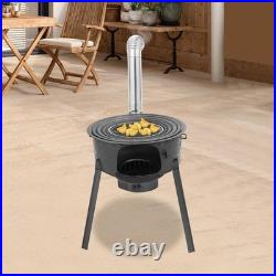 Wood Burning Stove Portable Charcoal Stove Outdoor Backyard Cook Camping Stove