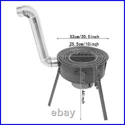 Wood Burning Stove Portable Charcoal Stove Outdoor Backyard Cook Camping Stove