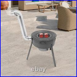 Wood Burning Stove Portable Charcoal Stove Outdoor Backyard Cook Camping Stove