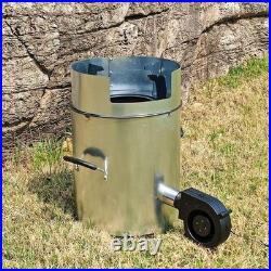 Wood Burning Stove Portable Cooking Smokeless Outdoor Sturdy Camping Stove