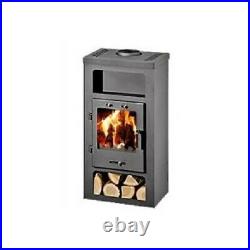 Wood Burning Stove Solid Fuel Fireplace 9 kw Heating Power Top Flue Exit