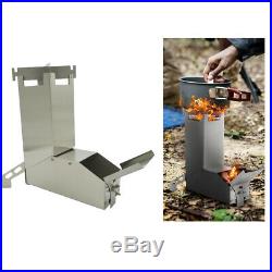 Wood Burning Stove Stainless Steel Tent Heater for Backpacking Picnic BBQ