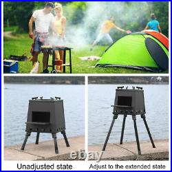 Wood Burning Stove Sturdy Cooking Stove for Hiking Backpacking Outdoors Camping