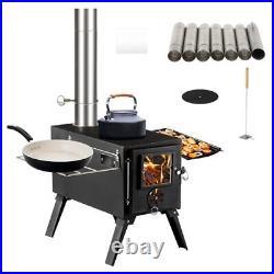 Wood Burning Stove, Tent Camping Stove Portable, Small Wood Stove Alloy Steel