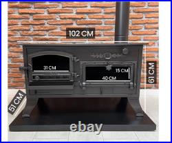 Wood Burning Stove With Oven, Cooker Stove, Coal Stove, Oven Stove