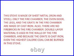 Wood Burning Stove With Oven, Cooker Stove, Coal Stove, Oven Stove