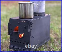 Wood Burning Stove for cabin, tiny house or outdoors, Ammo can Free US shipping