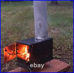 Wood Burning Stove for cabin, tiny house or outdoors, Ammo can Free US shipping