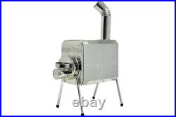 Wood-Burning Stove with 73 in Chimney and Spark Protection For Camping Shelter