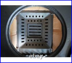 Wood Burning Stove with Extra Large Fire Chamber, Enameled Cast Iron Stove