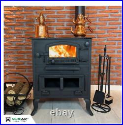 Wood Burning Stove with Oven, Cooker Stove, Cast Iron Stove, Oven Stove