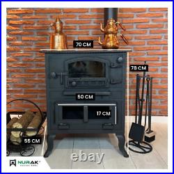 Wood Burning Stove with Oven, Cooker Stove, Cast Iron Stove, Oven Stove