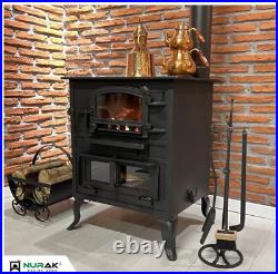 Wood Burning Stove with Oven, Cooker Stove, Cast Iron Stove, Oven Stove