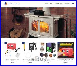Wood Burning Stoves Turnkey Website BUSINESS For Sale Profitable DropShipping