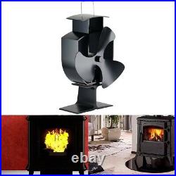 Wood Stove Fan, 3-Blade Fireplace Fan For Wood Burning Stove, Heat Powered Fan