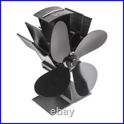 Wood Stove Fan, 4 Blade Fireplace Fan For Wood Burning Stove, Heat Powered Fan