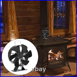 Wood Stove Fan, 5-Blade Fireplace Fan For Wood Burning Stove, Heat Powered Fan