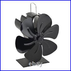 Wood Stove Fan, 6-Blade Fireplace Fan For Wood Burning Stove, Heat Powered Fan