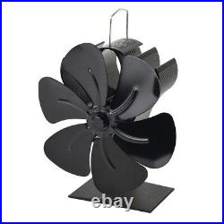 Wood Stove Fan, 6-Blade Fireplace Fan For Wood Burning Stove, Heat Powered Fan