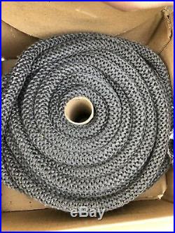Wood Stove Gasket for Woodburning Stoves Black Graphite Full Roll 5/8 x 65